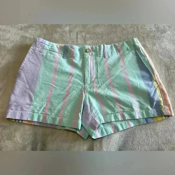 Polo By Ralph Lauren Women’s 100% Cotton Colour blocked sherbert Shorts Size 0 - Picture 1 of 6